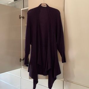 100% cashmere Purple cardigan.